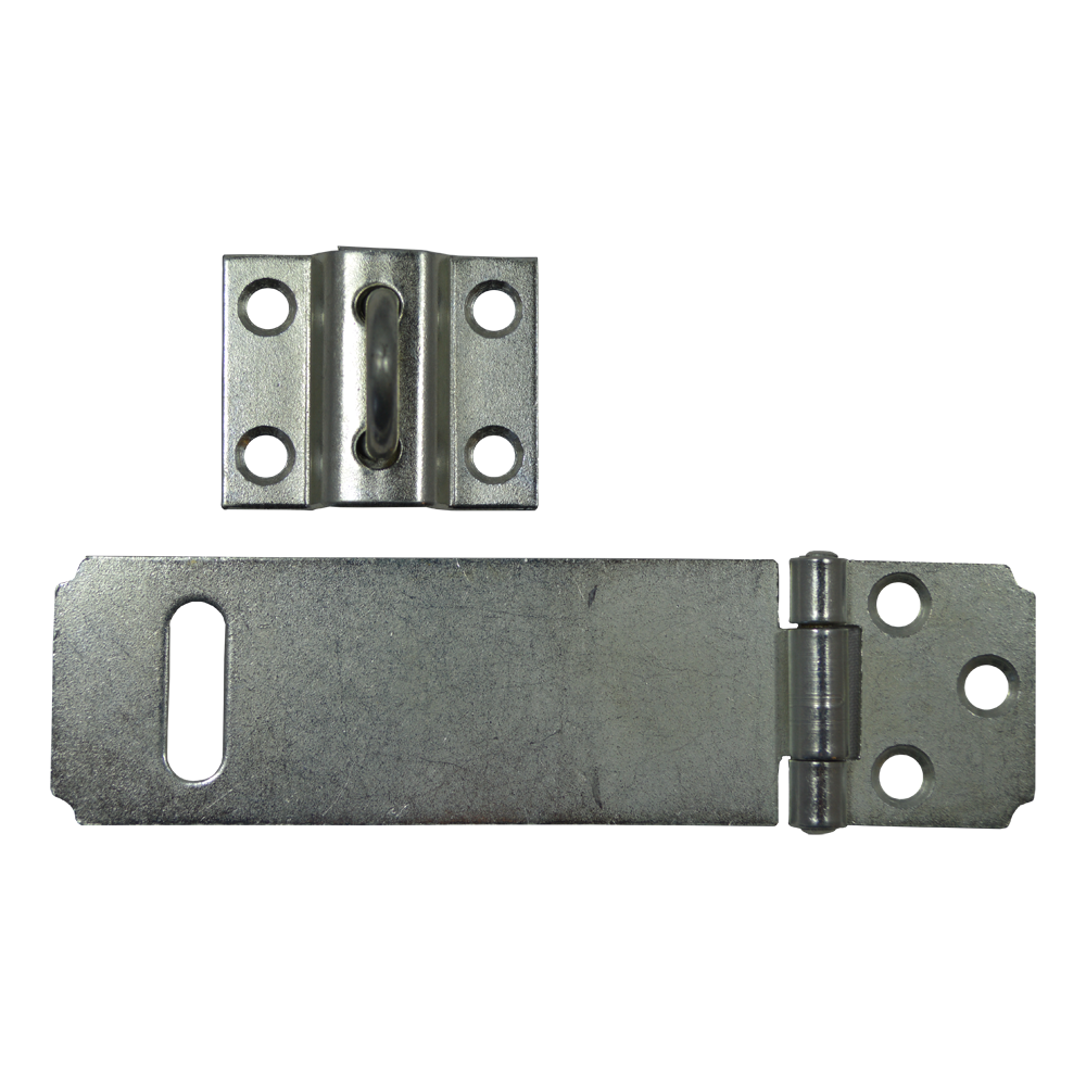 ASEC Safety Hasp & Staple - Galvanised - 115mm