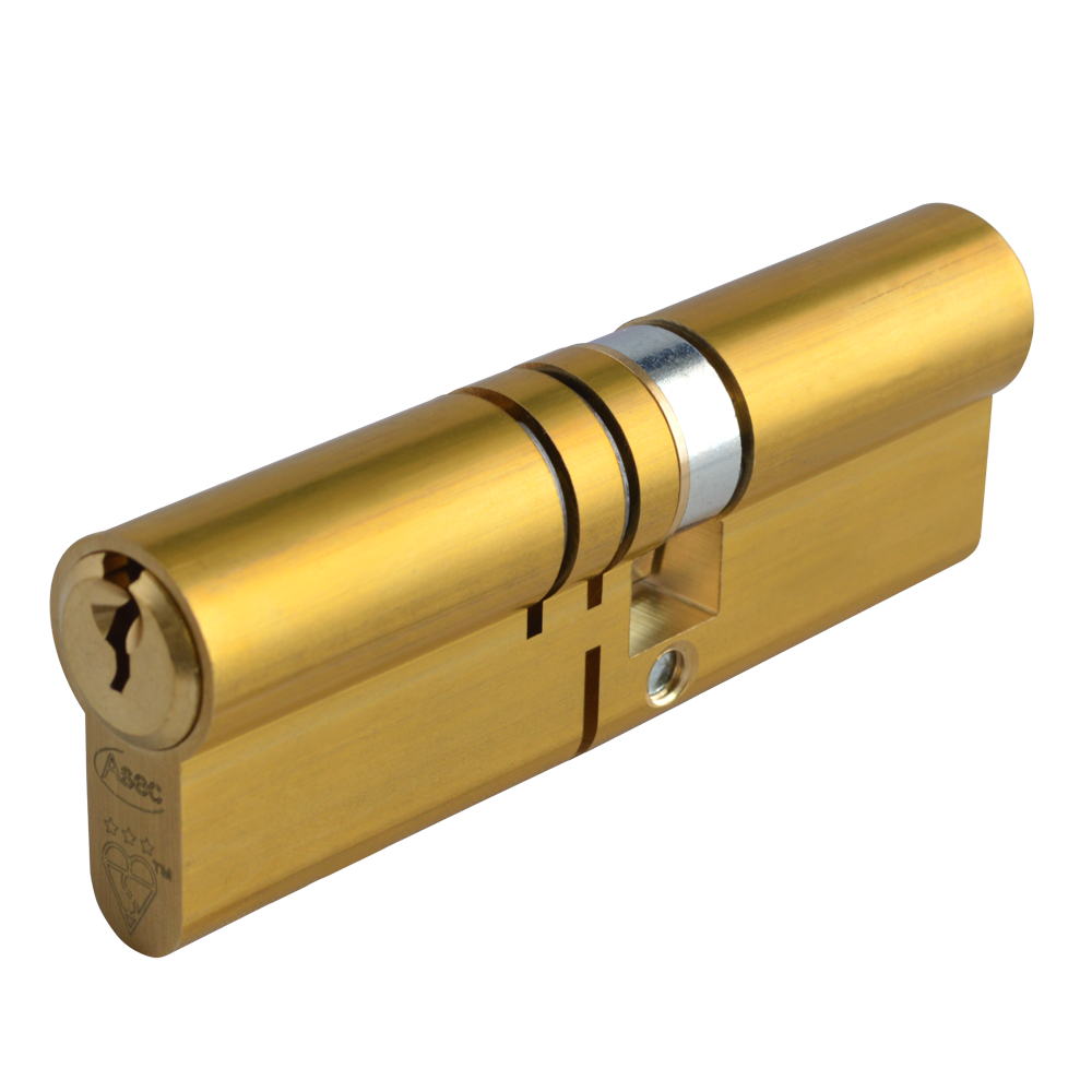 ASEC Kite Elite 3 Star Snap Resistant Double Euro Cylinder - 100mm 60(Ext)/40 (55/10/35) KD SB Visi