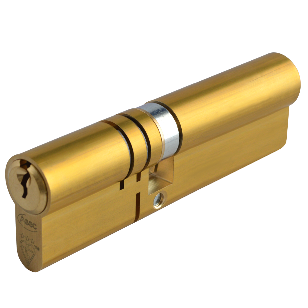 ASEC Kite Elite 3 Star Snap Resistant Double Euro Cylinder - 105mm 45(Ext)/60 (40/10/55) KD SB Visi