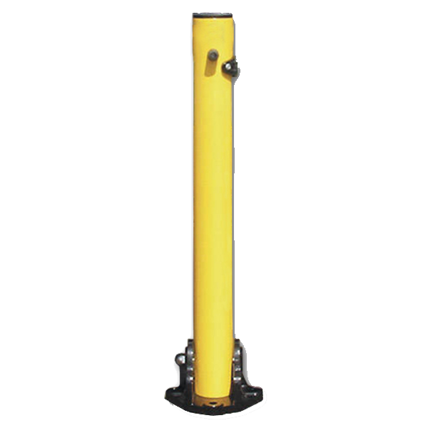 ASEC Yellow Fold Down 620mm High Parking Post - Fold Down