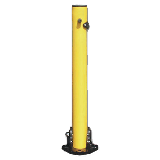 ASEC Yellow Fold Down 620mm High Parking Post - Fold Down