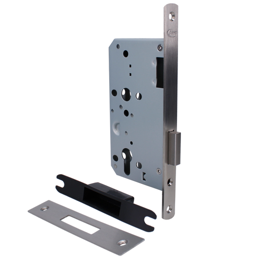 ASEC DIN Standard Mortice Euro Deadcase - 60mm SS Radius Boxed