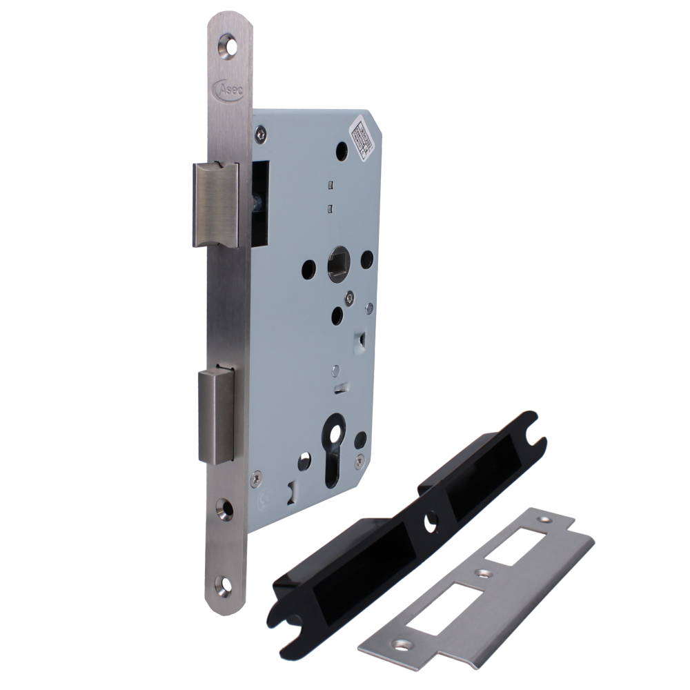 ASEC DIN Standard Mortice Euro Sashcase - 60mm SS Radius Boxed