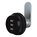 ASEC 3 Digit Combination Nutfix Camlock - 20mm Black