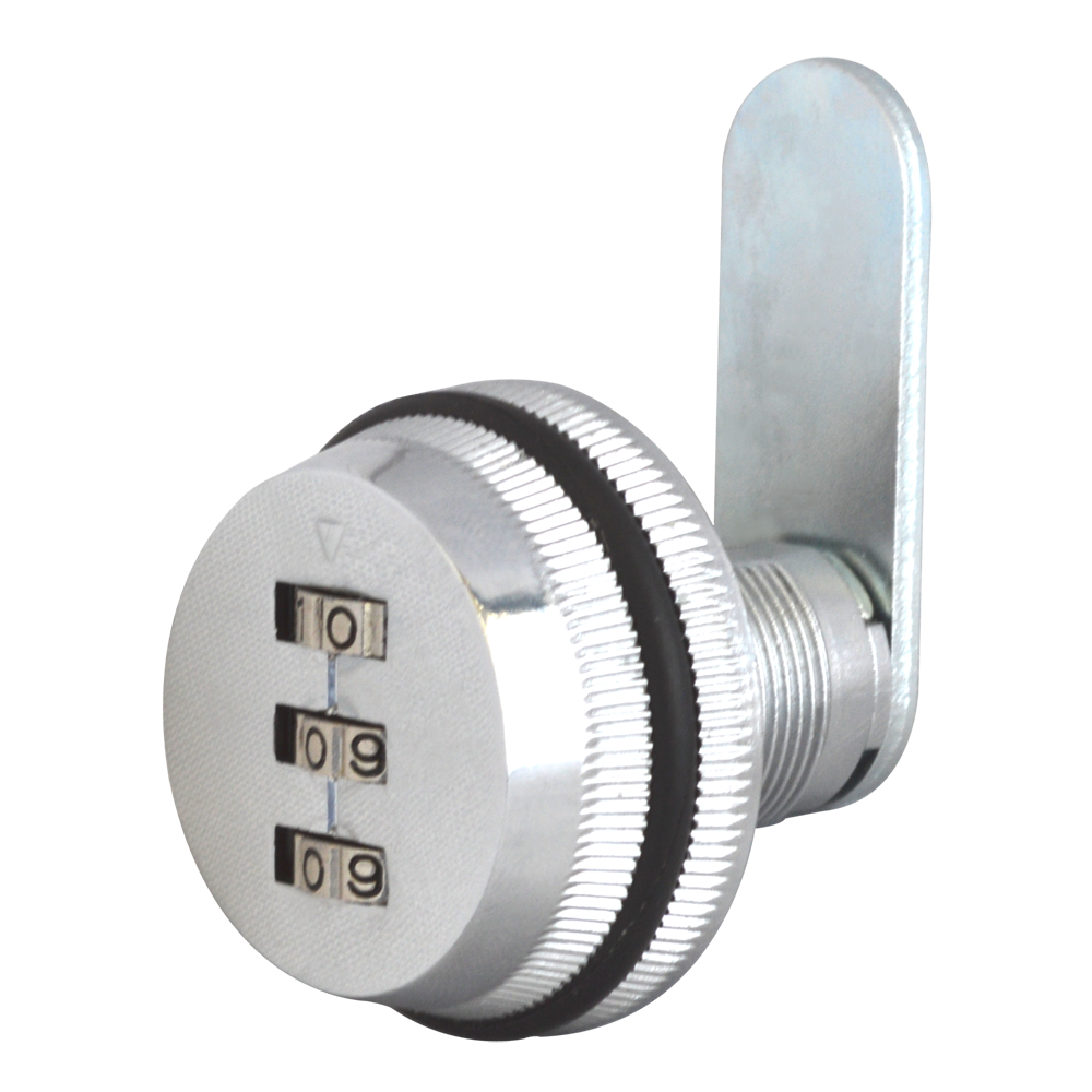 ASEC 3 Digit Combination Nutfix Camlock - 20mm Silver