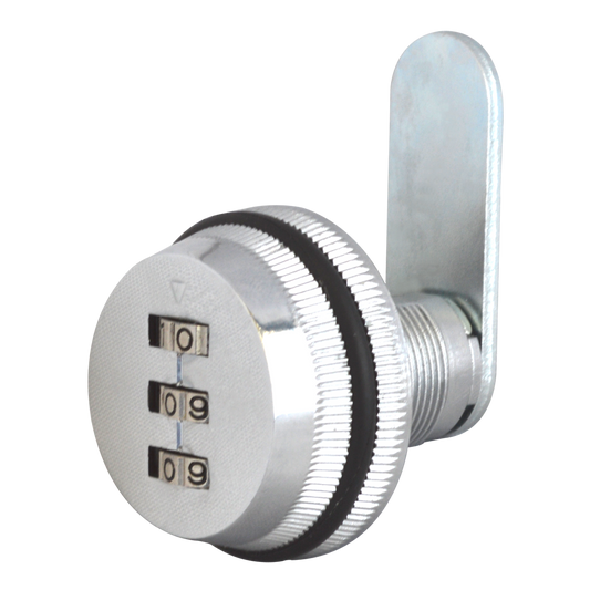 ASEC 3 Digit Combination Nutfix Camlock - 20mm Silver