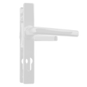 ASEC 70 Lever/Lever Door Furniture To Suit Ferco - 205mm Backplate - White