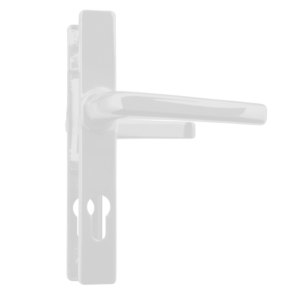 ASEC 70 Lever/Lever Door Furniture To Suit Ferco - 205mm Backplate - White