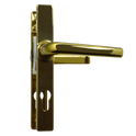 ASEC 70 Lever/Lever Door Furniture To Suit Ferco - 205mm Backplate - Gold