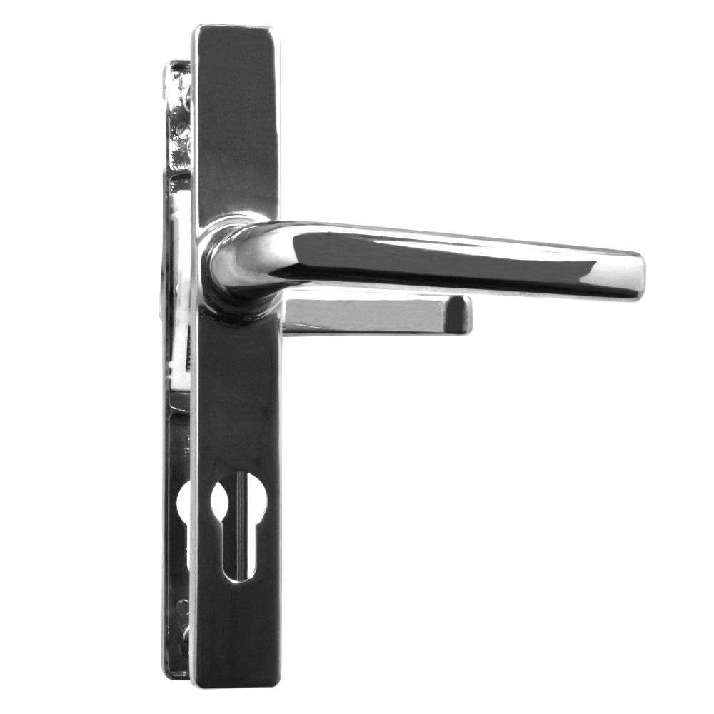 ASEC 70 Lever/Lever Door Furniture To Suit Ferco - 205mm Backplate - Chrome
