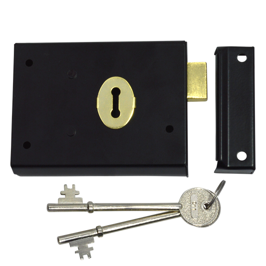 ASEC 1 Lever Double Handed Rim Deadlock - 100mm - Black