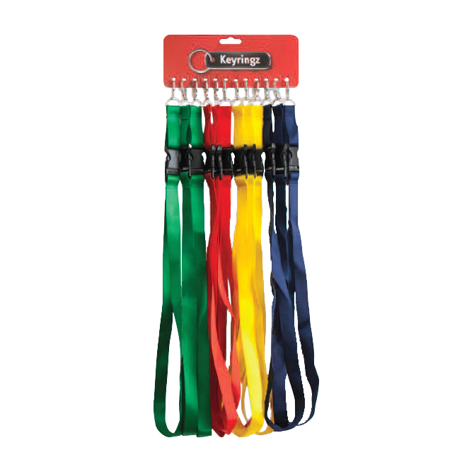 ASEC Assorted Coloured Lanyards - Assorted Coloured Lanyards