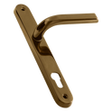 ASEC 85 Lever/Lever UPVC Furniture - 242mm Backplate - Gold