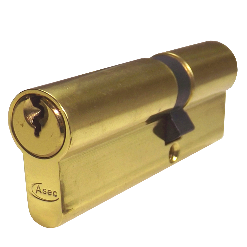 ASEC 6-Pin Euro Double Cylinder - 90mm 40/50 (35/10/45) KD PB Visi