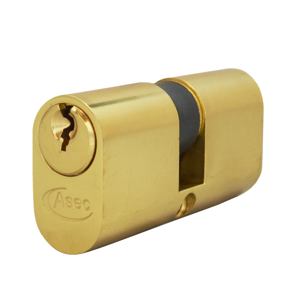 ASEC 6-Pin Oval Double Cylinder - 70mm 35/35 (30/10/30) KD PB Visi