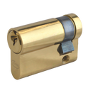 ASEC 6-Pin Euro Half Cylinder - 45mm (35/10) KD PB Visi