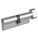 ASEC 6-Pin Euro Key & Turn Cylinder - 80mm 40/T40 (35/10/T35) KD NP Visi