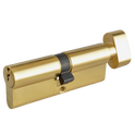 ASEC 6-Pin Euro Key & Turn Cylinder - 80mm 40/T40 (35/10/T35) KD PB Visi