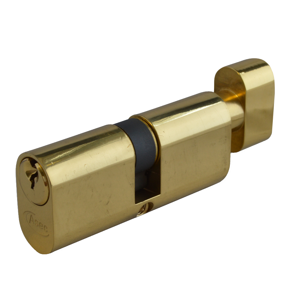 ASEC 6-Pin Oval Key & Turn Cylinder - 70mm 35/T35 (30/10/T30) KD PB Visi