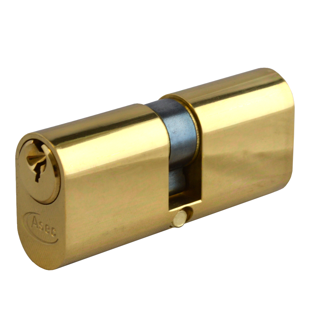 ASEC 5-Pin Oval Double Cylinder - 60mm 30/30 (25/10/25) KD PB Visi