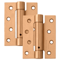 ASEC Spring Hinge - Pair - Polished Brass (Pair)