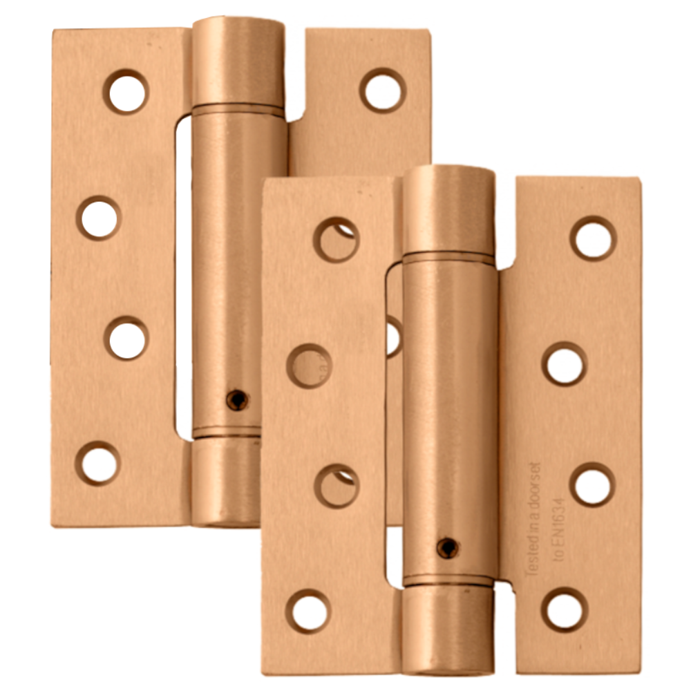 ASEC Spring Hinge - Pair - Polished Brass (Pair)