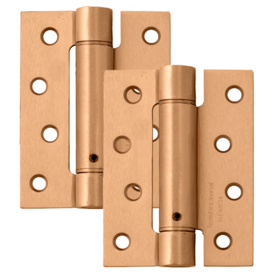 ASEC Spring Hinge - Pair - Polished Brass (Pair)