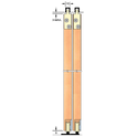 ASEC Sliding Timberoll Gear - 1200mm