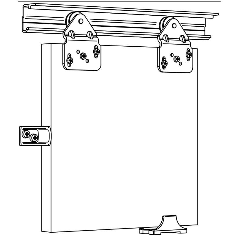 ASEC Sliding Wardrobe Single Gear - Up to 1500mm