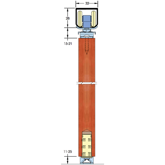 ASEC Sliding Multifold Door Gear - Up to 1300mm