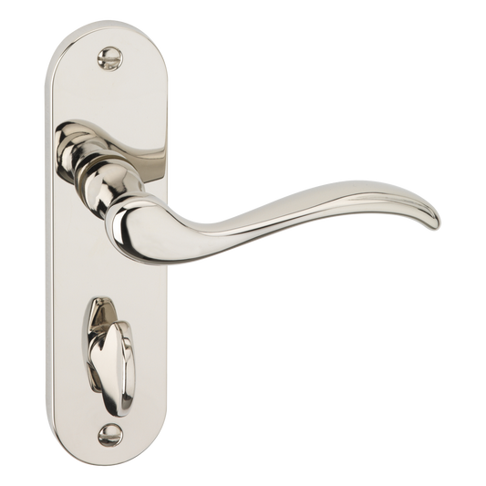 ASEC URBAN Washington Bathroom Lever on Plate Door Furniture - Polished Nickel (Visi)