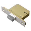 ASEC BS 5 Lever British Standard Deadlock - 64mm SS KD Boxed
