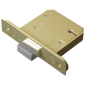 ASEC BS 5 Lever British Standard Deadlock - 76mm PB KD Boxed