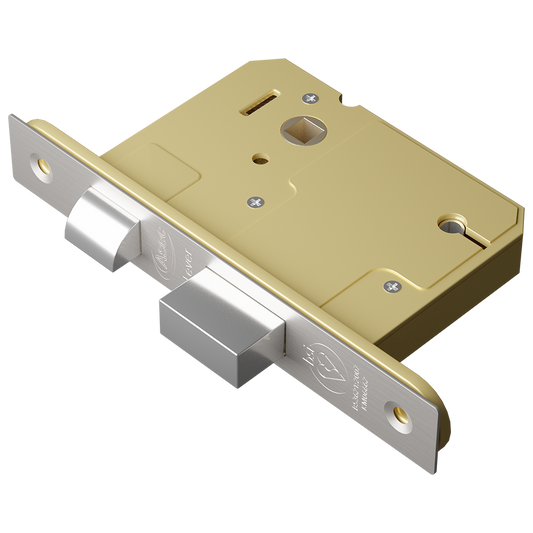 ASEC BS 5 Lever British Standard Sashlock - 76mm SS KD Boxed