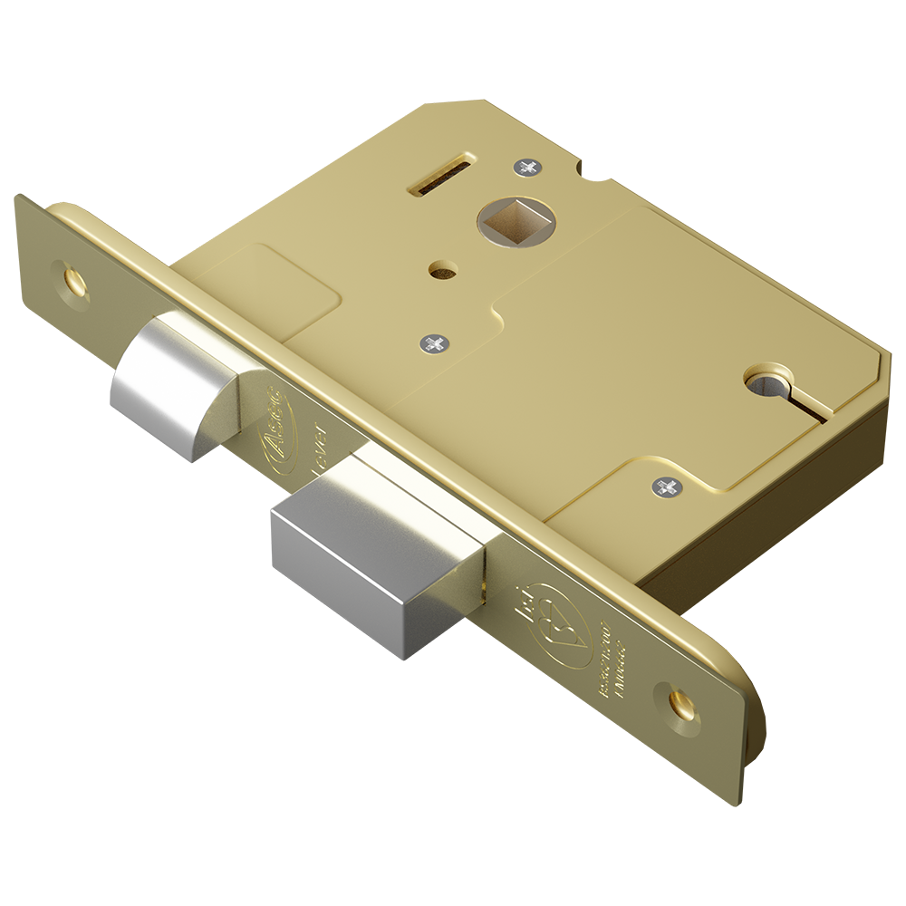 ASEC BS 5 Lever British Standard Sashlock - 76mm PB KD Boxed