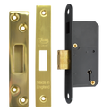 ASEC 50mm 5 Lever Deadlock - 50mm PB KD Boxed