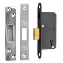 ASEC 50mm 5 Lever Deadlock - 50mm SS KD Boxed
