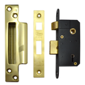 ASEC AS5512 50mm 5 Lever Sashlock - 50mm PB KD Boxed