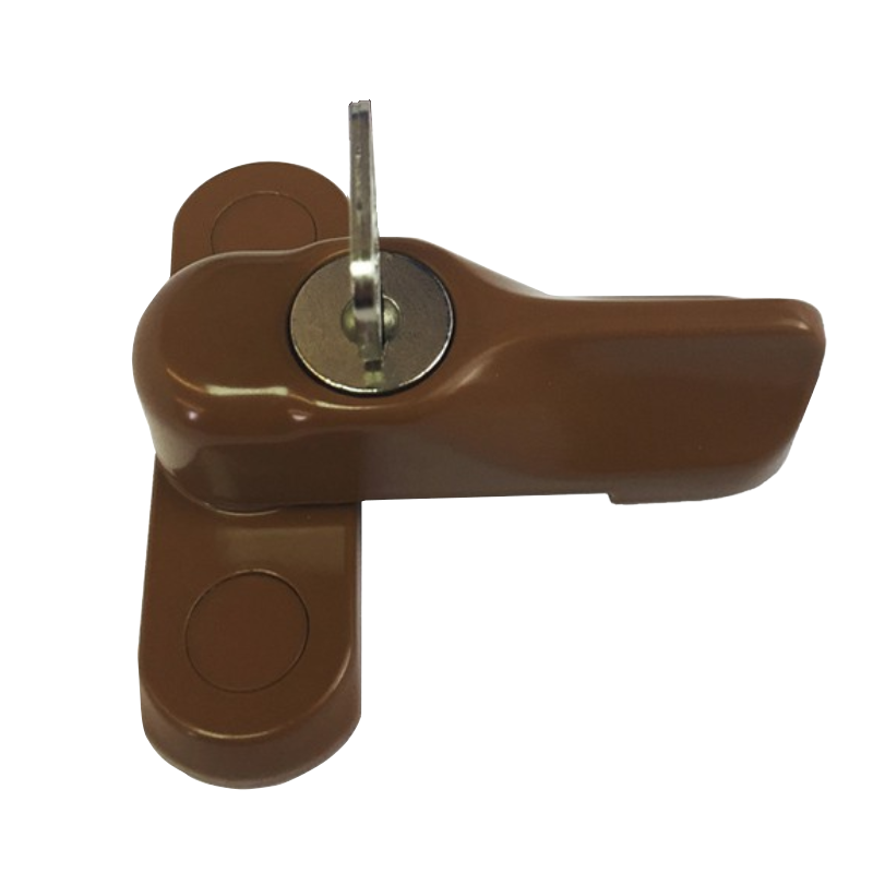 ASEC Locking Sash Stopper for Timber & GRP Doors / Windows - Oak