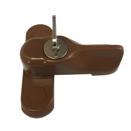ASEC Locking Sash Stopper for Timber & GRP Doors / Windows - Oak