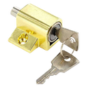 ASEC Patio Door & Window Lock Cylinder - Brass KA