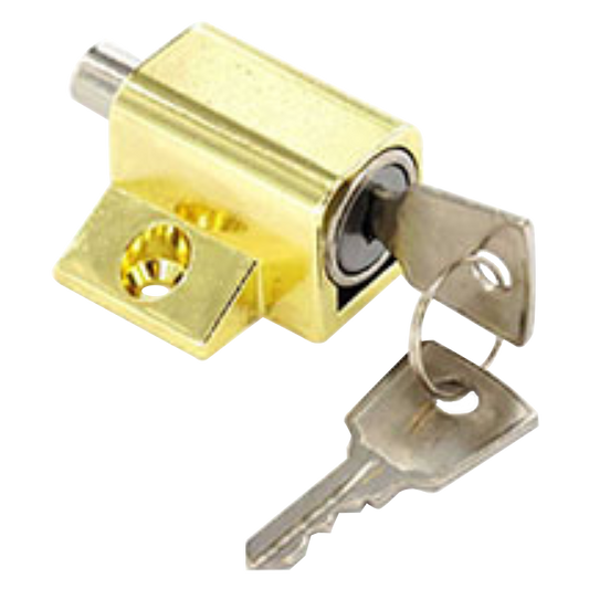 ASEC Patio Door & Window Lock Cylinder - Brass KA