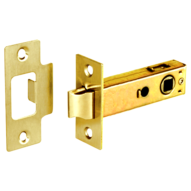 ASEC Bolt Through Tubular Mortice Latch - PB 76mm