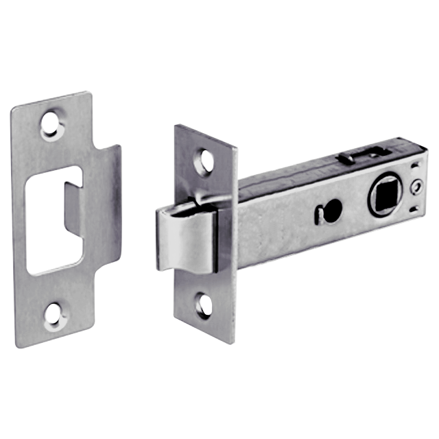 ASEC Bolt Through Tubular Mortice Latch - ZP 76mm