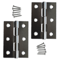 ASEC 75mm Button Tip Butt Hinges - Polished Chrome