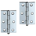 ASEC 75mm Loose Pin Butt Hinges - Polished Chrome