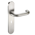 ASEC Radius Backplate Lever Furniture DDA - Lever Lock