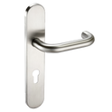 ASEC Radius Backplate Lever Furniture DDA - Lever Euro