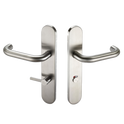 ASEC Radius Backplate Lever Furniture DDA - Lever Bath