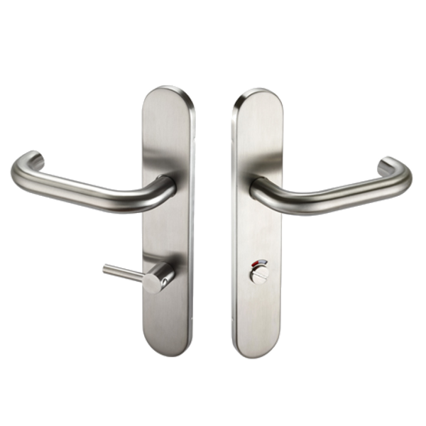 ASEC Radius Backplate Lever Furniture DDA - Lever Bath